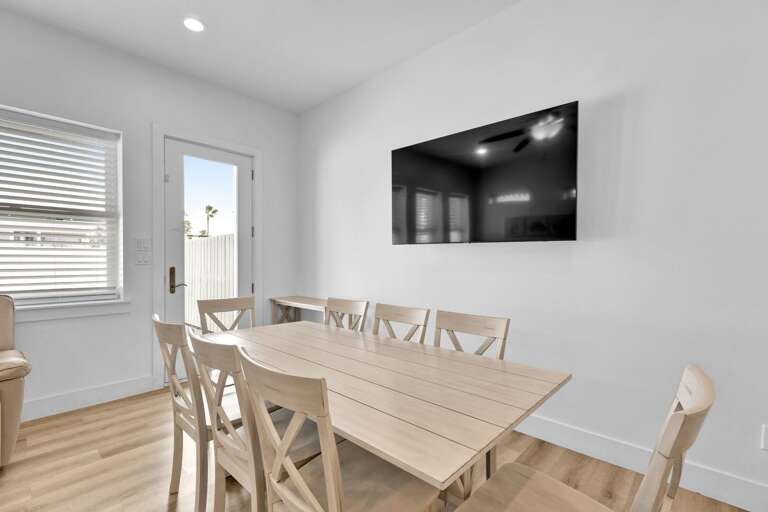 Dining Area with direct pool access