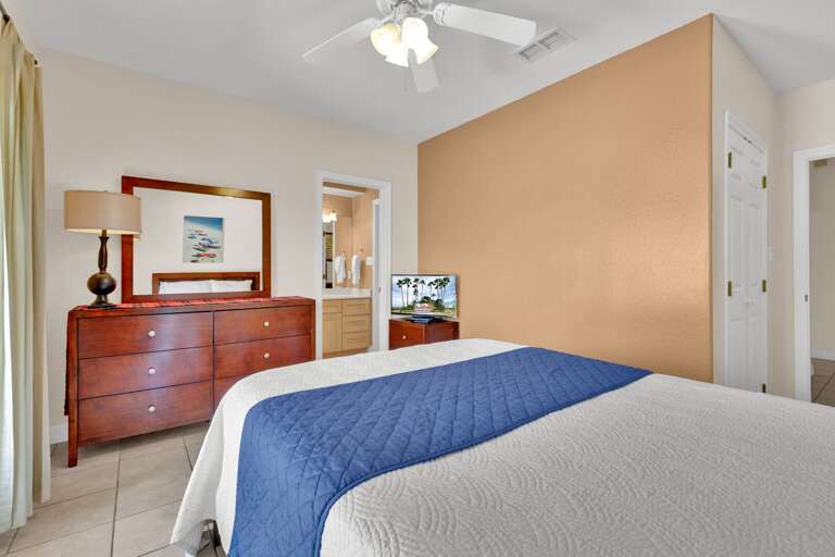 2nd bedroom features a full bed and has a "Jack and Jill" shared bathroom.