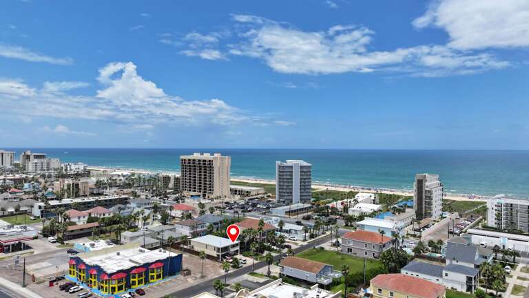 Aerial view of the property