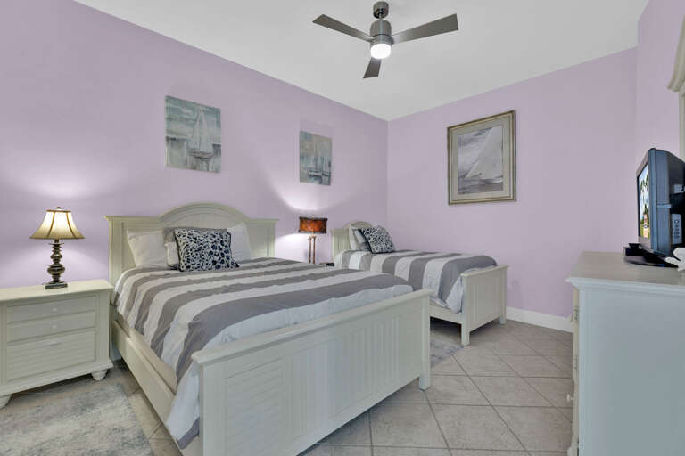 Guest Bedroom features a Queen and Twin size bed