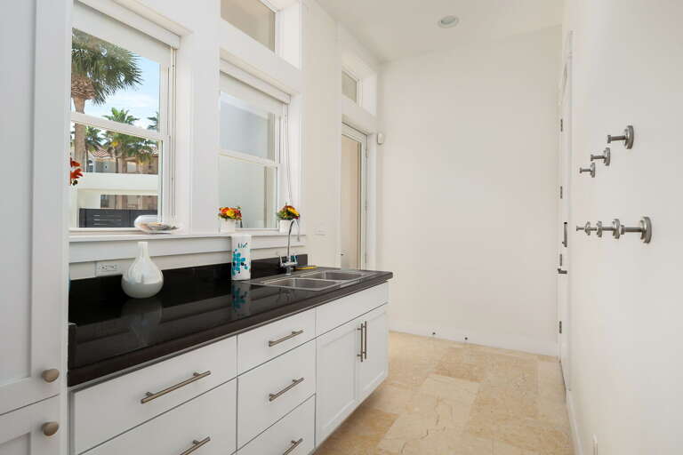 2nd Entry to the home with added cabinet space.