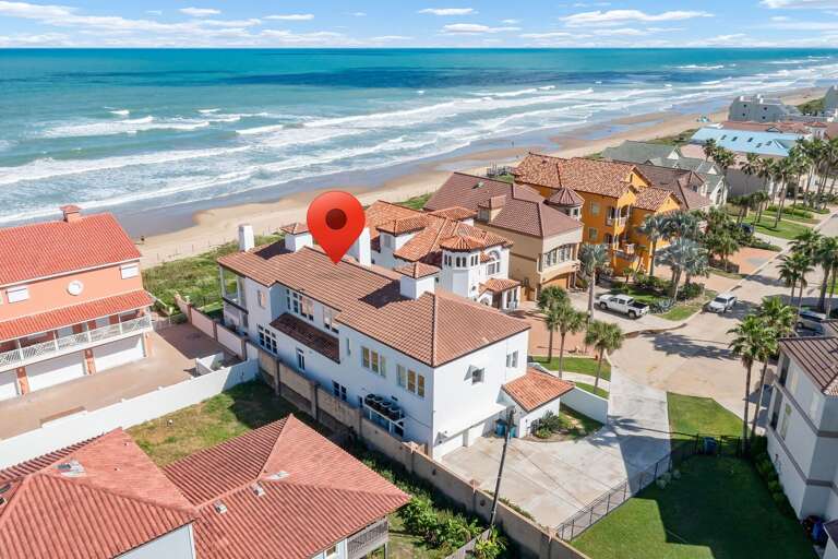 Aerial view of the property