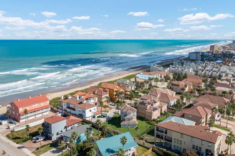 Aerial view of the property
