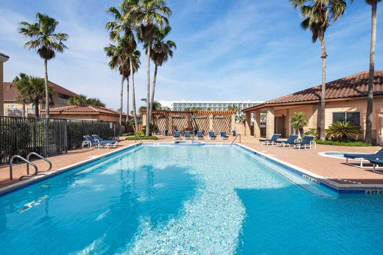 Community pool and hot tub area