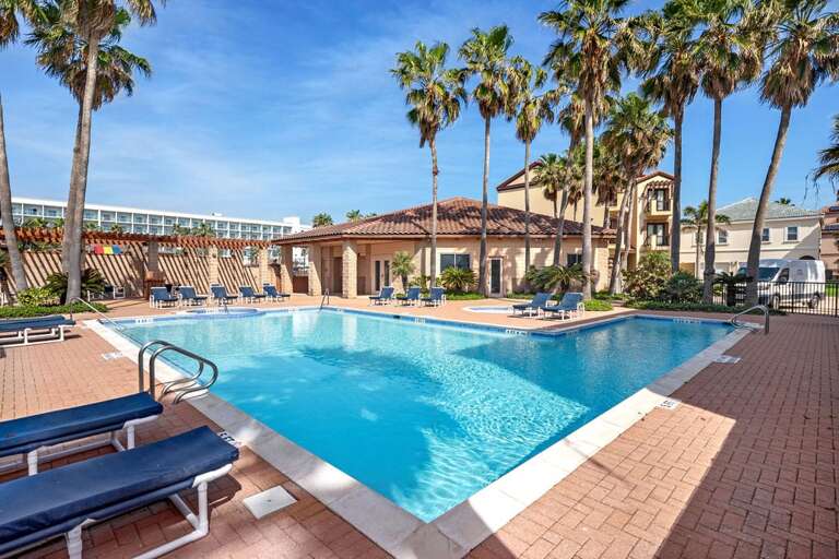 Community pool and hot tub area