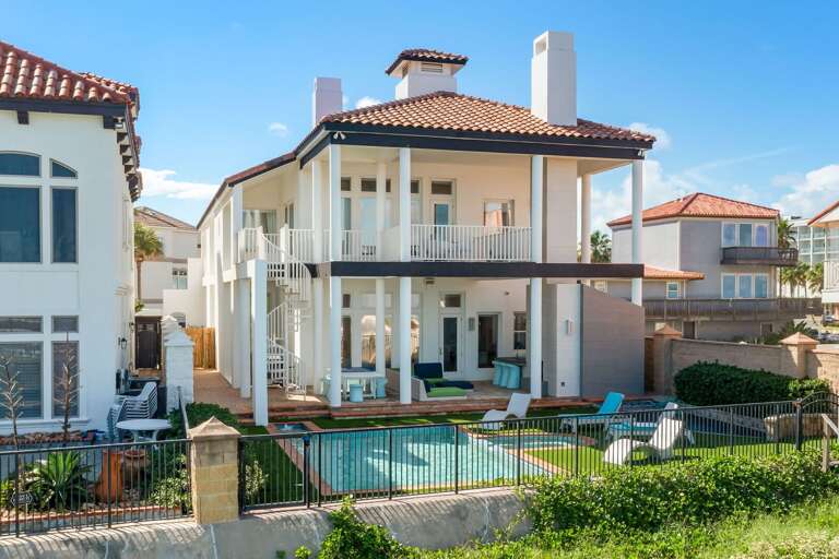 Exterior view of the backyard