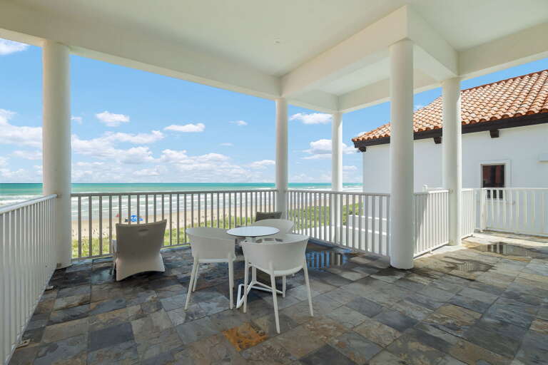 Gorgeous views to the Gulf of Mexico right outside the master bedroom