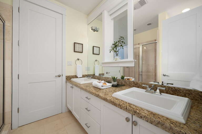 Jack and Jill Shared Bathroom in between the 2nd & 3rd Guest Bedrooms