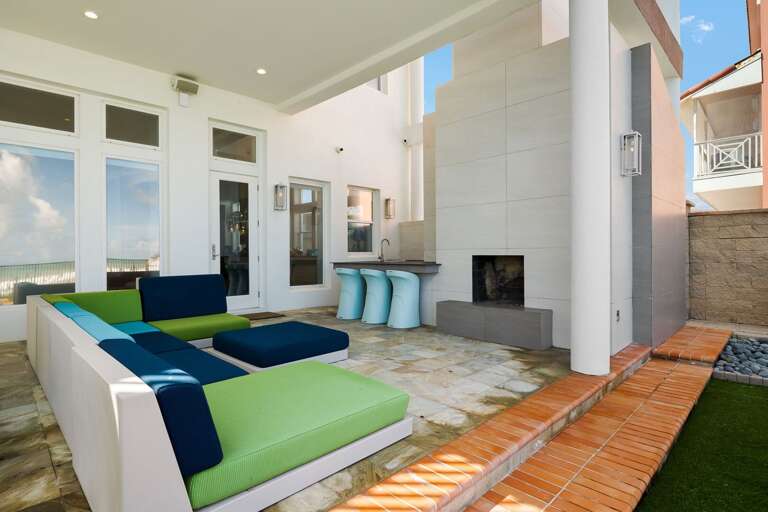 Large Patio area for the family to relax after a long day at the beach!