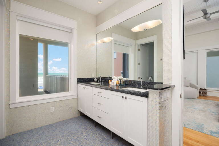 Master Bathroom with views to the Gulf!