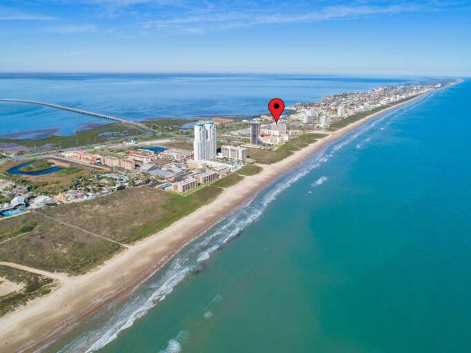 Aerial view of Saida Towers and South Padre Island! Aerial view of Saida Towers and South Padre Island!