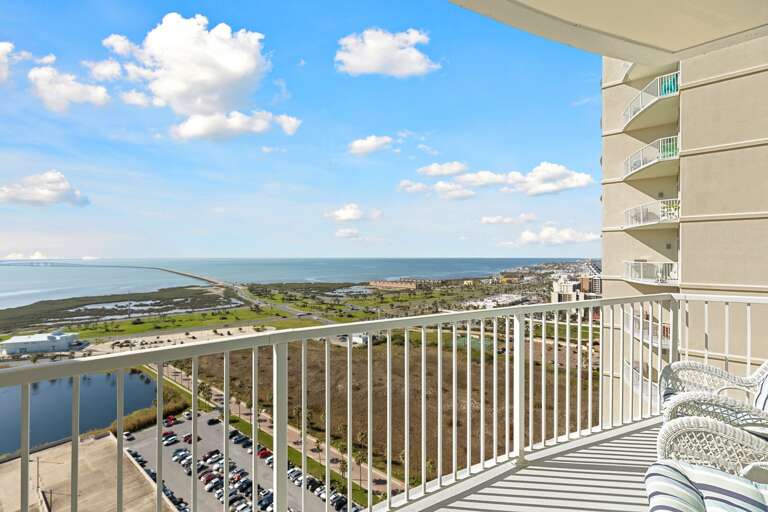 Balcony faces the Laguna Madre for perfect sunsets!