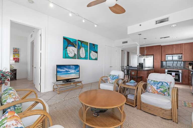 Open concept living and kitchen area!