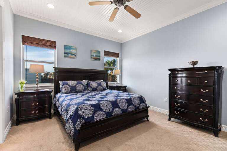 Bedroom 3 features a King Bed