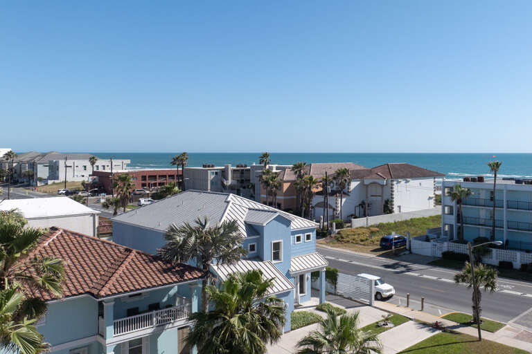 Crossing Gulf Blvd to the beautiful South Padre Island Beach!