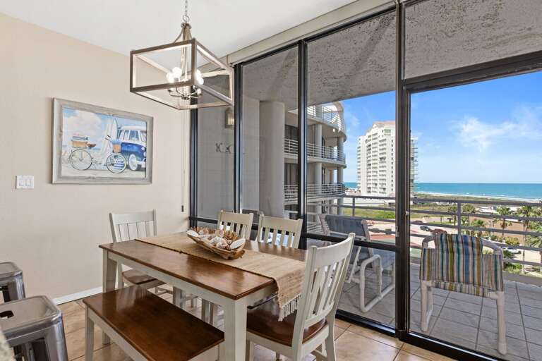 Dining Table sits up to 6 guests