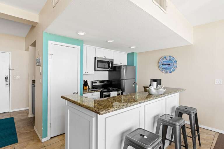 Fully stocked kitchen