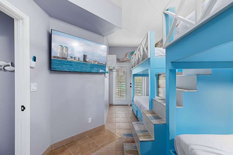 Guest bedroom with twin bunks beds Guest bedroom with twin bunks beds