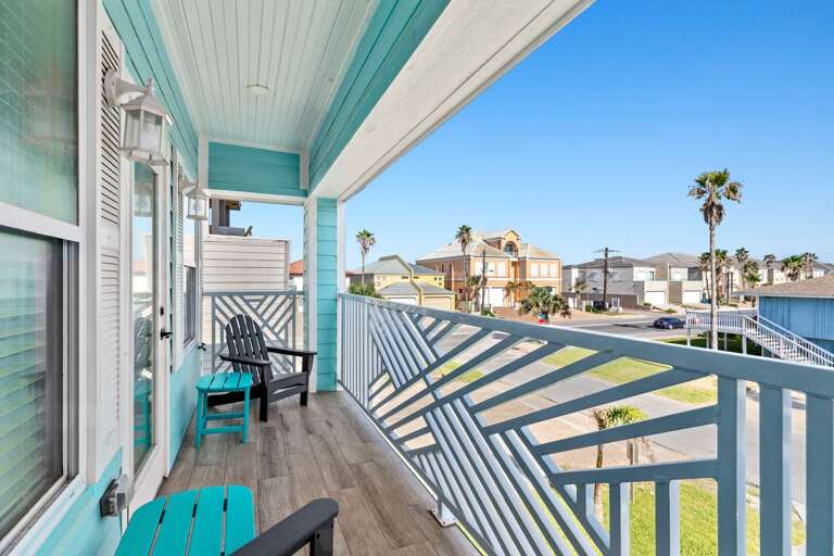 Your front balcony overlooks Georgia Ruth. A beach access is less than a 5 minute walk from your front door!