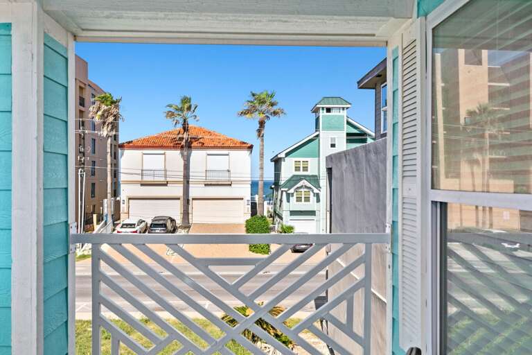 Ocean views from the 2nd floor balcony! The beach is just steps away!
