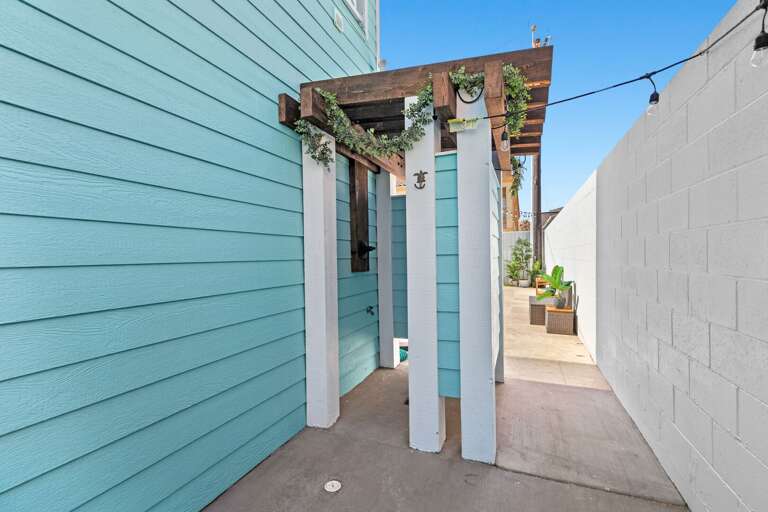 Your private outdoor shower is located just off the pool & is a convenient spot to rinse off after a  day on the beach!