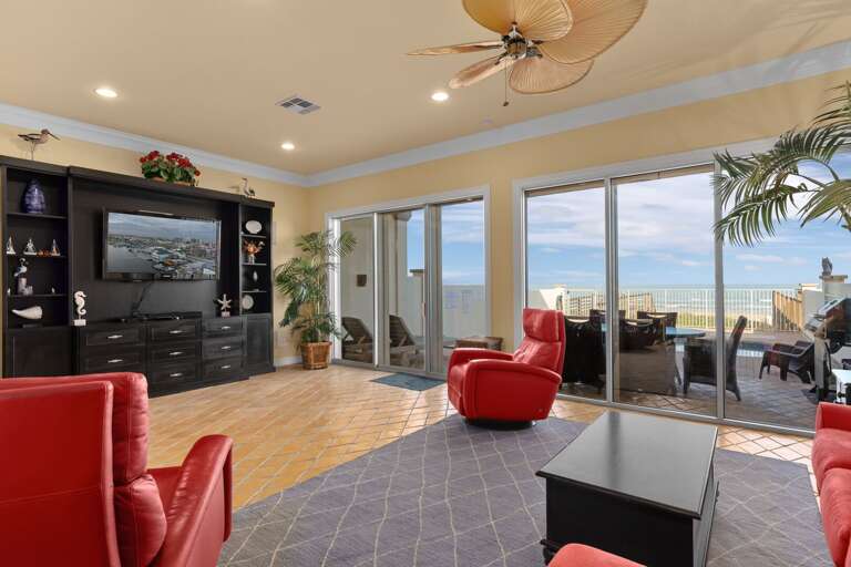 Wake up to the morning sunrise from your living area!