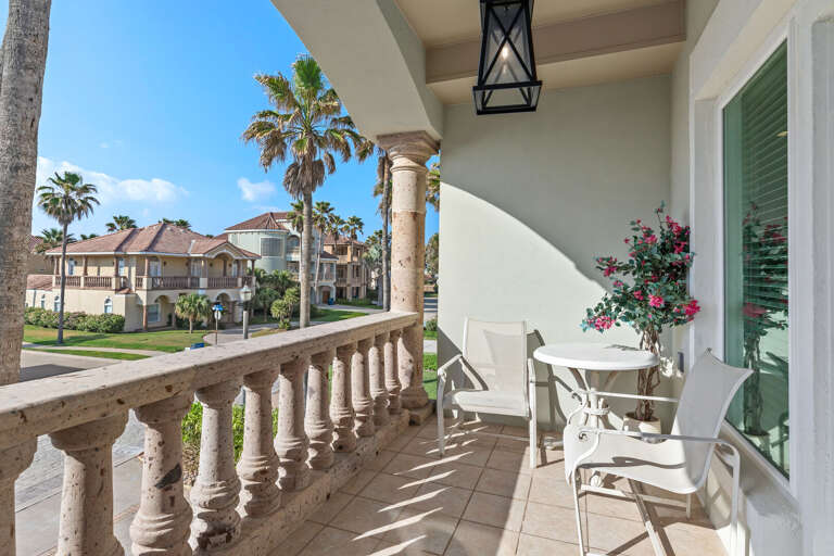 Balcony access facing Beach Drive. Accesible form the 2nd floor living area