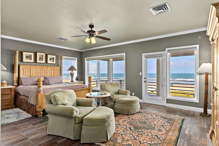 Master Bedroom with spectacular water views!