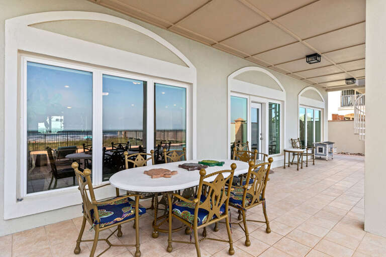 Soak up the sea breeze near the pool area