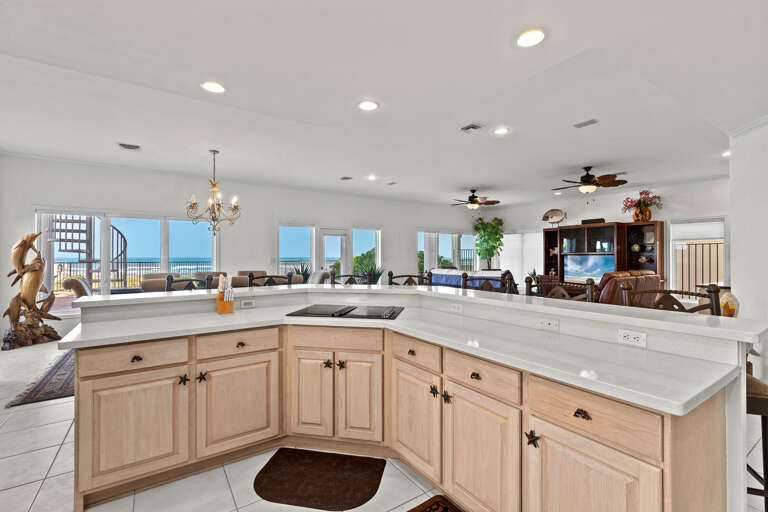 Unique black glass stove top!