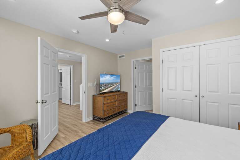 Bedroom 3 features flat screen TV