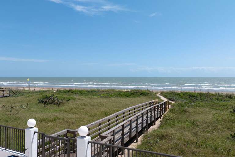 Direct private beach access.