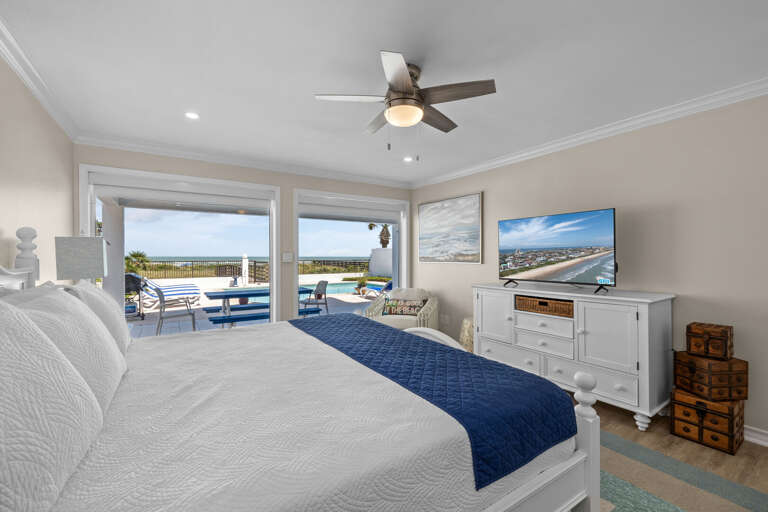 Ground Floor Master Bedroom features a King Bed