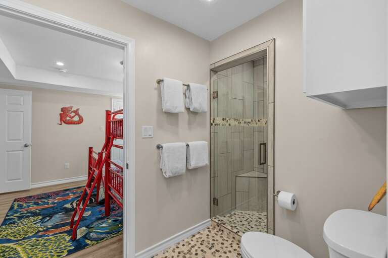 Jack and Jill Bathroom in between Bedroom 3 and Bedroom 4