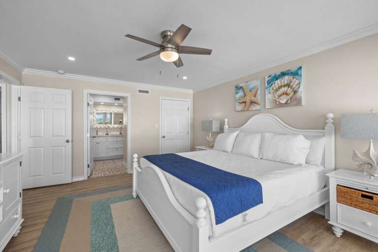 Master Bedroom located on the ground floor.