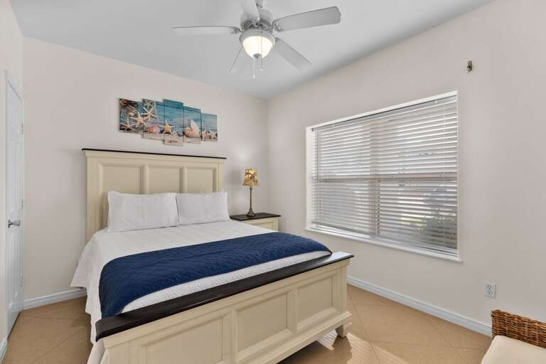 1st Floor guest bedroom with a Queen Bed