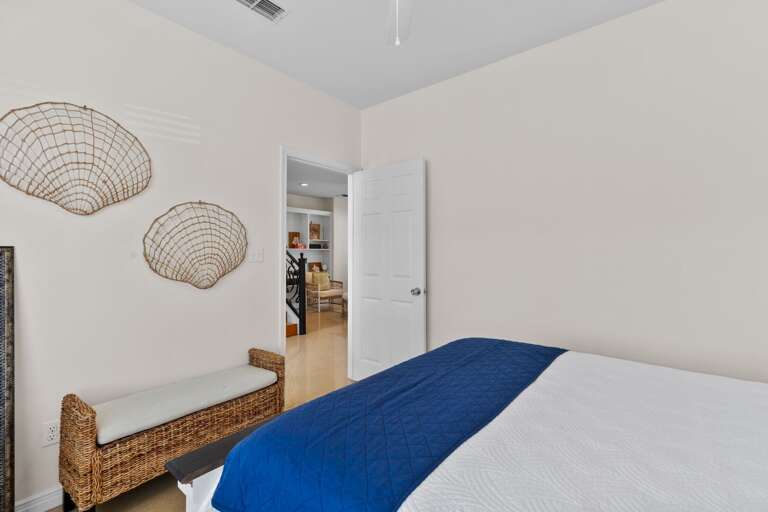 1st Floor guest bedroom with a Queen Bed