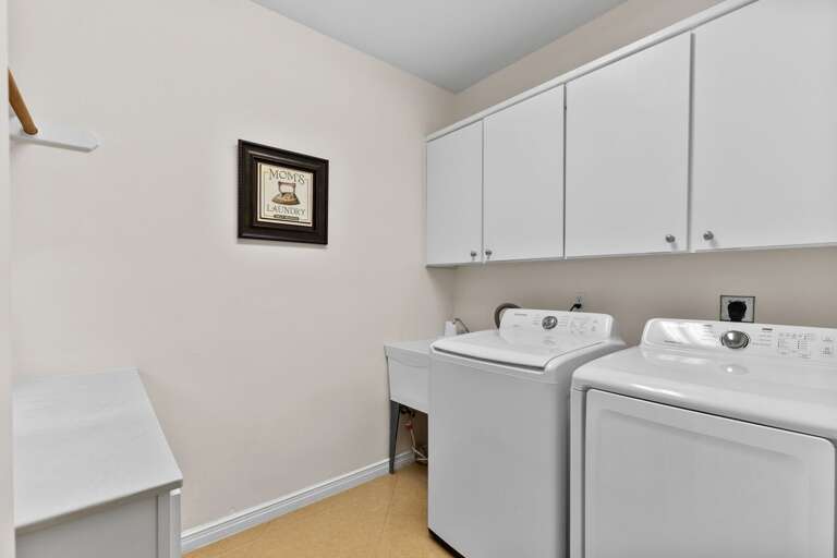 Washer and Dryer located on the 1st floor