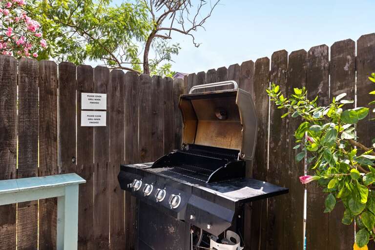 Enjoy cooking outdoors with the convenient gas grill, perfect for preparing your favorite meals during your stay.
