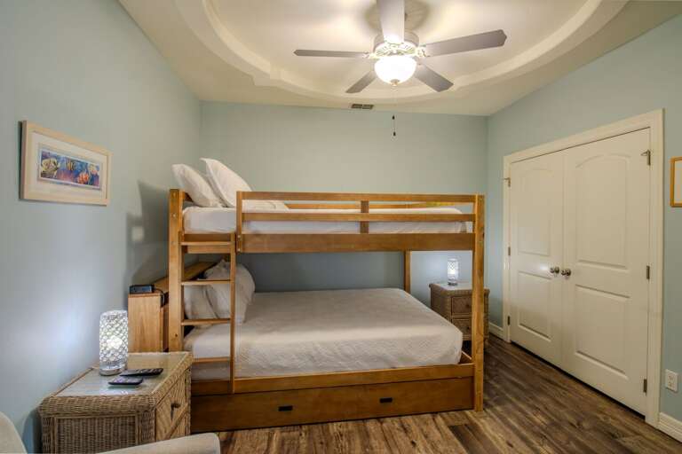 Second guest room is also equipped with a TV.