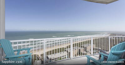 Enjoy stunning, unobstructed views of the Gulf of Mexico from your private 23rd-floor balcony — the perfect place for your morning coffee or evening cocktail.