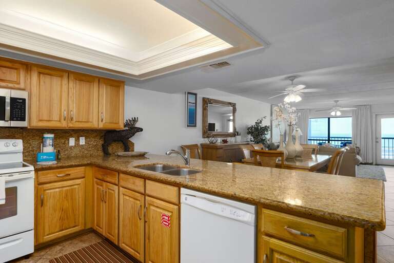 Cook, dine, and relax in this open-concept kitchen and living space