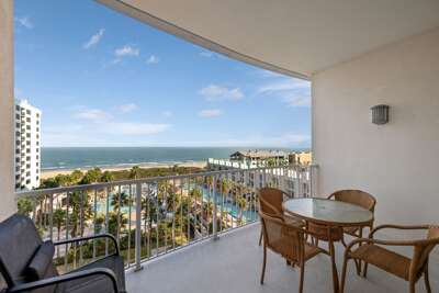 Welcome to Sapphire #704! Enjoy a relaxing moment on your private balcony with stunning views of the Gulf and resort pool.