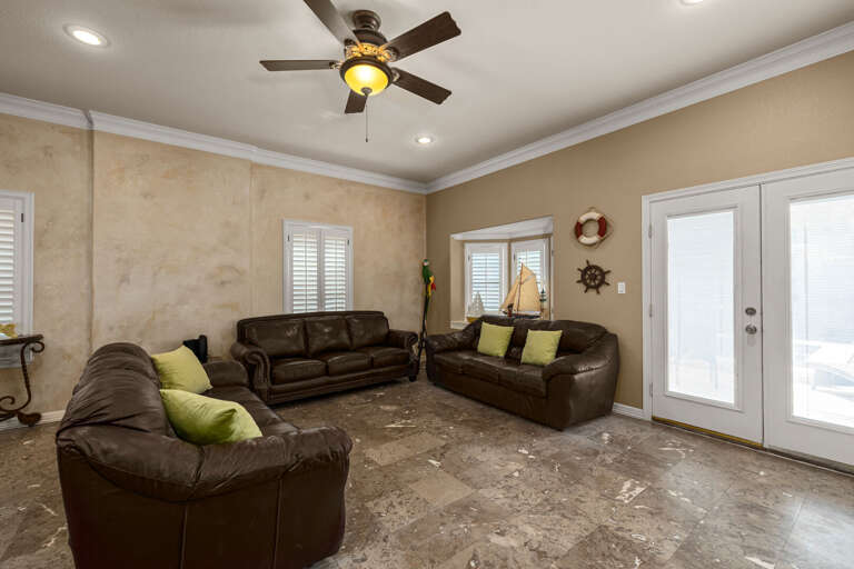 Cozy living room with ample seating to unwind