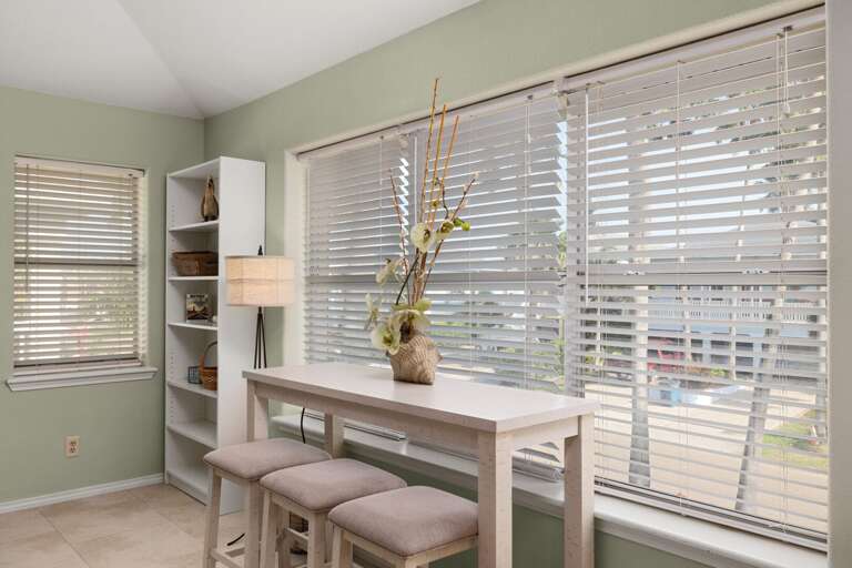 Breakfast nook with natural light, perfect for coffee and quiet mornings