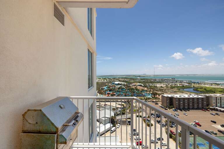 Grill dinner and watch SpaceX launches from the private bay-facing balcony
