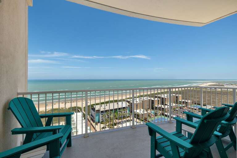 Start the morning with coffee and endless beach views from the private balcony
