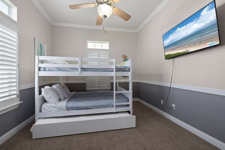 Third bedroom is perfect for kids, teens, or additional guests.