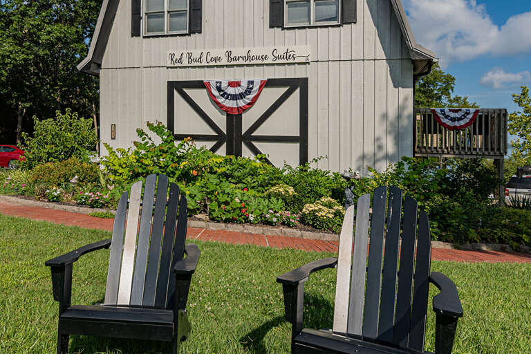 Bring everyone!  They can all rent their own unit-7 to choose from inside the Red Bud Barn!!