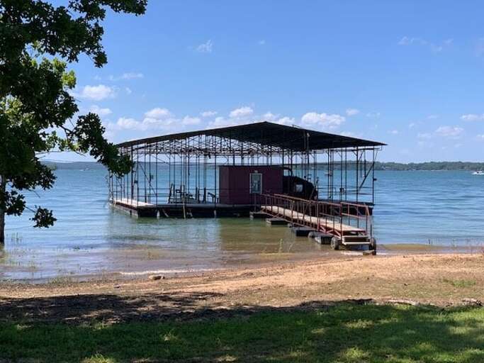Fish and swim from the dock. Boat Slips are not available.